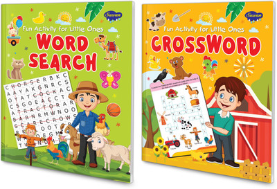 My First Fun Activity Books Set Of 2 Books : Word Search & Crossword | By Sawan(Paperback, Sawan)