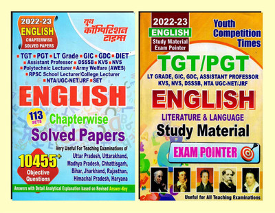 TGT/PGT/GIC/DIET/LT/NTA NET JRf English Chapterwise Solved Papers & Study Material 2023(Paperback, yct)