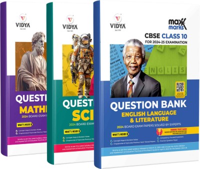 Maxx Marks CBSE Question Bank Class 10 - Maths, Science & English For 2024-2025 Board Exam(Paperback, Sangeeta Duggal, Shakun Jain, Anshika Singhal, Nidhi Agrawal)