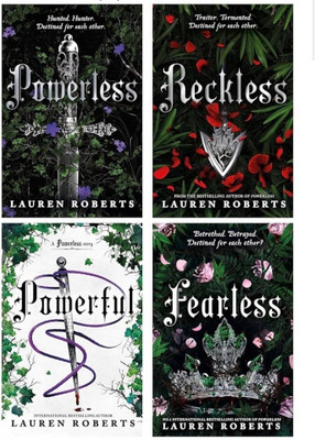 Powerless Series Combo Set Of 4 Books (Powerless, Fearless, Powerful, Reckless) By Lauren Roberts | Fantasy Romance Collection | Paperback(Paperback, Lauren Roberts)