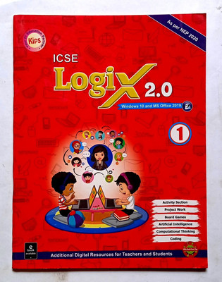 Icse Logix 2.0 Windows 10 And Ms Office 2019 Class- 1 (Old Like New Book)(Paperback, Editorial)