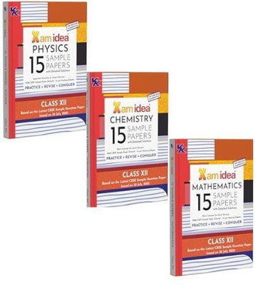 Xam Idea CBSE 15 Sample Question Papers Class 12 Physics + Chemistry + Mathematics For 2026 Board Exams (As Per The Latest CBSE SQP Dated 30th July 2025) With Detailed Solutions | With Solved Board Paper 2025 | Important Formulae For Instant Revision Paperback – 18 September 2025(Paperback, xam idea
