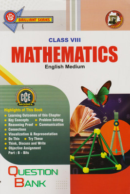 Telangana Class-VIII Mathematics Question Bank I As Per Newly Revised Textbook I 2025 Revised Edition(Paperback, VGS Expert Team)