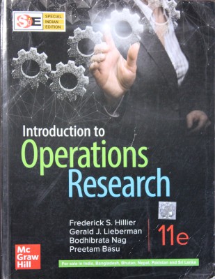 Introduction To Operations Research Mc Graw Hill(Paper, Frederick S. Hillier)