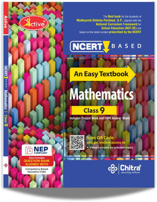 Active NCERT Based Mathematics-An Easy Textbook (Includes Project Work And OMR Answer Sheet) Class 9 UP Board 2025(Paperback, Chitra Editorial Board)
