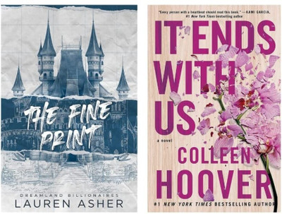 The Fine Print & It Ends With Us Set Of 2(Paperback, Lauren Asher, Colleen hoover)