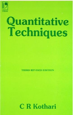 Quantitative Techniques(Paperback, Kothari C R)