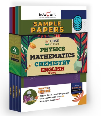 Educart CBSE Class 11 Sample Papers 2022-23 Bundle - Physics , Chemistry, Maths And English (4 Books) 2022(Paperback, Educart)