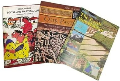 ORIGINAL NCERT Class - VI Social Science Social & Political Life + History Our Past 1 + Geography The Earth Our Habitat Textbook For Class - 6th (English Medium) | 6th Class Social Science Book Set, Latest Edition 2025 (कक्षा 6वीं के लिए पाठ्यपुस्तक)(Paperback, NCERT)