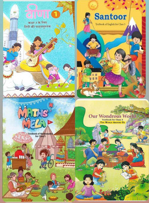 Ncert (Veena, Santoor, Maths Mela, Our Wondrous World)- Set Of 4 Books For Class - 3(Paperback, Ncert)