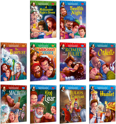 Shakespeare Great Illustrated Classics Complete Combo | Pack Of 10 Story Books(Paperback, Manoj)