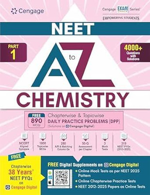Cengage-NEET A To Z Chemistry: Part 1 (Paperback, Cengage Neet Expeart Team)(Paperback, Cengage Learning India)