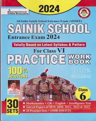 Kiran Sainik School Entrance Exam 2024 For Class - 6, Practice Work Book [30 Sets](Paperback, EXPERT TEAM)
