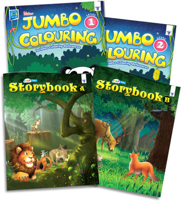 Blossom Story And Colouring Books For Kids 3 Year To 7 Year| Reduce Kids Screen Time And Improve Their Imagination| Kit Of 4 Kids Learning Books(Paperback, Content Team at Target Publications)
