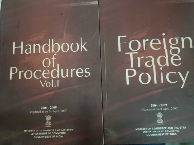 Foreign Trade Policy With Handbook Of Procedures Vol. I - 2004-2009 (Updated As On 7th April, 2006) (Set Of Two Books)(Paperback, Ministry of Commerce and Industry)