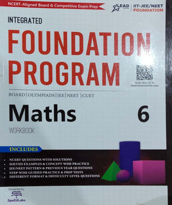 Integrated Foundation Program Maths Workbook Class 6(Pepper back, Speedlabs)