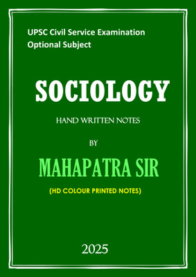 Sociology Optional Hand Written Notes MAHAPATRA SIR CLASSES HD COLOUR PRINTED NOTES FOR UPSC MAINS OPTIONAL EXAMINATION 2025 -2026(Paperback, MAHAPATRA SIR (VAJIRAM & RAVI))