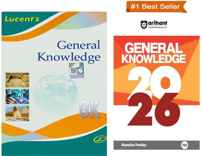 Lucent's General Knowledge 2025-26 Edition, GK-COMBO 2026 With Arihant GK Book Set, Best Seller Study Material | Original Copy With Scratch 3-D Hologam | Useful All Govt And Other 2025-26 Exams(Paperback, lucent) Lucent's General Knowledge 2025-26 Edition, GK-COMBO 2026 With Arihant GK Book Set, Best Seller Study Material | Original Copy With Scratch 3-D Hologam | Useful All Govt And Other 2025-26 Exams(Paperback, lucent)