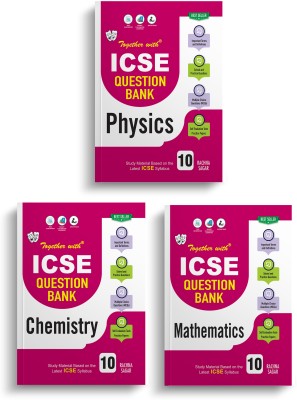 Together With ICSE Question Bank Class 10 Physics,Chemistry,Mathematics Exam 2024 (2023-24) Based On Latest Pattern(Paperback, Rachna Sagar)