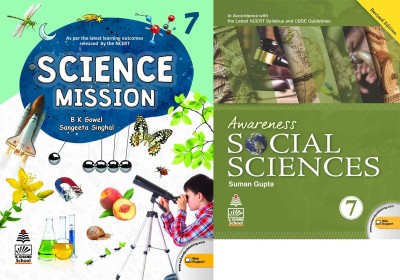 Science Mission + Awareness Social Sciences For Class 7 ( For 2021 Exam) Combo Pack(paperpack, Suman Gupta)