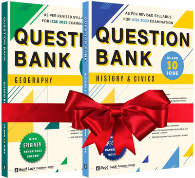 Good Luck ICSE Class X Question Bank (Geography, History & Civics) - Set Of 2 Books (2023 Exam) Latest Syllabus, 2023 Specimen Paper Solved(Paperback, Good Luck Publishers Limited) Good Luck ICSE Class X Question Bank (Geography, History & Civics) - Set Of 2 Books (2023 Exam) Latest Syllabus, 2023 Specimen Paper Solved(Paperback, Good Luck Publishers Limited)