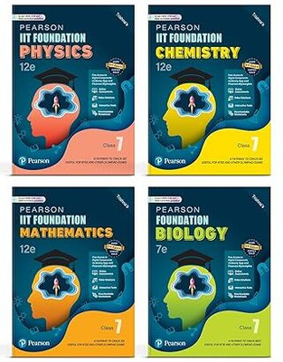 Pearson IIT Foundation' 2025 Class 7 Physics Chemistry Mathematics Biology | NEET, JEE, NTSE & Olympiad Exams | Free Access To Online Assessments, Video Solutions & Interactive Tests(Paperback, TRISHNA) Pearson IIT Foundation' 2025 Class 7 Physics Chemistry Mathematics Biology | NEET, JEE, NTSE & Olympiad Exams | Free Access To Online Assessments, Video Solutions & Interactive Tests(Paperback, TRISHNA)