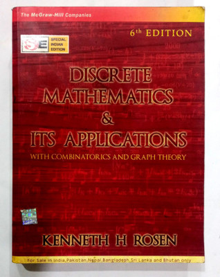 Discrete Mathematics & Its Applications (Old Used Book)(Paperback, KENNETH H ROSEN)