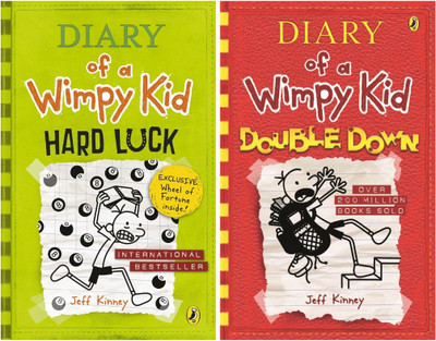 Jeff Kinney Book Combo Set : Hard Luck + Double Down - Combo Of 2 Books Set(Hardcover, Jeff Kinney)