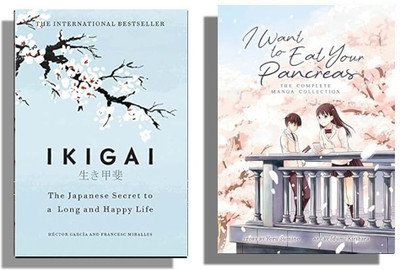 Bookswise Combo-- Best Of 2 Japanese Novels Books Combo Ikigai & I Want To Eat Your Pancreas ( English, Pack 2 )(Paperback, Yoru Sumino, Francesc Miralles and Hector Garcia)