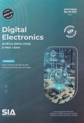 Digital Electronics (Common To CSE,IT B.Tech Jntu-Hyd II-Year I-Sem) Latest 2023-24 Edition(Paperback, SIA Team Of Experts)