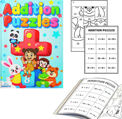 Addition Puzzle Book For Kids Ages 6-8 | Fun Math Activity Workbook With Addition Games, Brain Teasers, And Number Puzzles For Early Learning And Practice(Glossy finish, Sakuya Publication) Addition Puzzle Book For Kids Ages 6-8 | Fun Math Activity Workbook With Addition Games, Brain Teasers, And Number Puzzles For Early Learning And Practice(Glossy finish, Sakuya Publication)