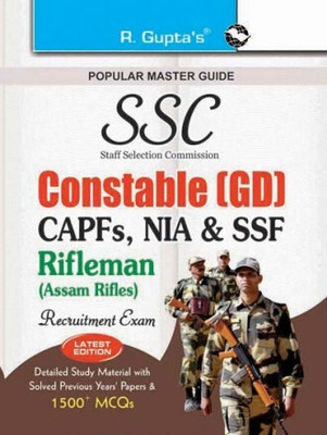 SSC: Constable (GD) (CAPFs/NIA/SSF/Rifleman-Assam Rifles) Recruitment Exam Guide(Paperback, RAMESH GUPTA)