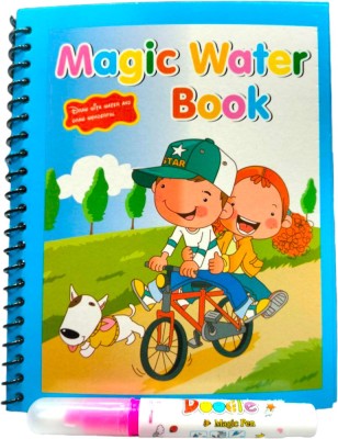 Magic Water Book For Kids, Invisible Images Appear With Water Pen[Pack Of: 1](Spiral Bound, Magic Book)