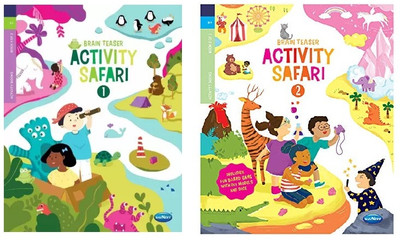 Brain Teaser Activity Safari (Set Of 2)(Paperback, Navneet)