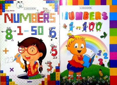 Kids Copy Write Numbers ( Numbers 1 - 50 + Numbers 1 - 100 ) Combo Pack ( Ladder Publication )(Paperback, A Team of Ladder Publication)