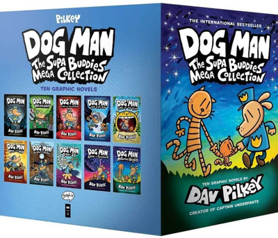 Dog Man- The Supa Buddies Mega Collection (English, Paperback, Unknown)(Paperback, Dev pilkey)