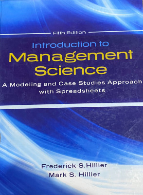 Introduction To Management Science(Hardcover, Frederick S Hillier)