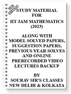 Study Material On Iit Jam Mathematics (2023) [pack Of 4 Books] With Model Question Papers + Topicwise Analysis + Mcq Questions+ Special Practice Set(Spiral, SOURAV SIR)