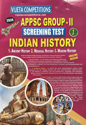 APPSC Group II Screening Test Part 1 INDIAN HISTORY A3 Size Book [ ENGLISH MEDIUM ](Paperback, VIjeta Competition Editorial Board)