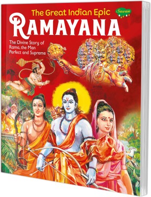 The Great Indian Epic Ramayana : Inspiring Tales Of Ramayan For Children (Paperback)(Paperback, Sawan)