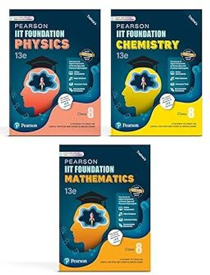 Pearson IIT Foundation' 25 Class 8 Physics Chemistry Mathematics (Set Of 3) | For NEET, JEE, NTSE & Olympiad Exams | JEE Practice Questions | ... Video Solutions & Interactive Tests(Paperback, Trishna Knowledge System) Pearson IIT Foundation' 25 Class 8 Physics Chemistry Mathematics (Set Of 3) | For NEET, JEE, NTSE & Olympiad Exams | JEE Practice Questions | ... Video Solutions & Interactive Tests(Paperback, Trishna Knowledge System)