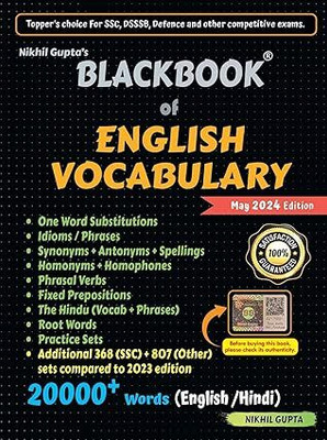BlackBook of English Vocabulary May 2024 by Nikhil Gupta Paperback – 1 May 2024(Paperback, Nikhil Gupta)