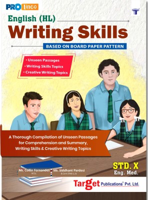 Std 10 English Writing Skills Book For English Medium |SSC Maharashtra State Board New Syllabus | Includes Non-Textual (Unseen) Passages, Letter Writing & Report Writing | Based On Latest Board Paper Pattern(Paperback, Content Team At target Publications)