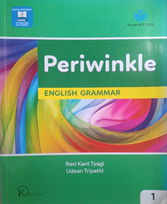 Periwinkle English Grammar Class 1(Pepper back, Ravi kant tyagi)