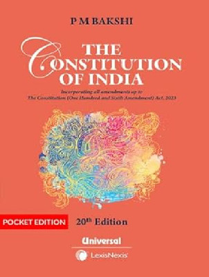 The Constitution Of India, 20/e (Pocket Edition)(Paperback, P M Bakshi)
