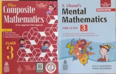 S.chand New Composite Mathematics & Mental Mathematics For Class 3 ( Combo Set Of 2 Books)(paperpack, R.S aggarwal)