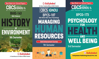 BHIE-143 History Of Environment BPCS-187 Managing Human Resources BPCG-173 Psychology For Health And Well Being(Paperback, GPHExpert)