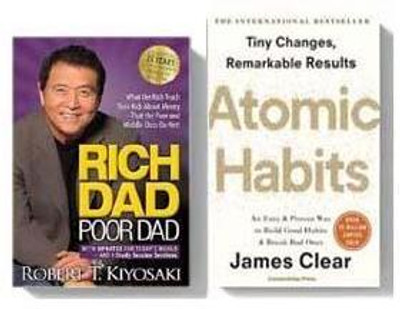 Must Read Of 2 Books Combo Rich Dad Poor Dad & Atomic Habit ( English, Paperback)(Paperback, Robert Kiyosaki, James Clear)