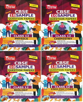 CBSE Class 12 Solved Sample Papers Physics , Chemistry , Biology , English Core 2024 In English(Paperback, publication team)