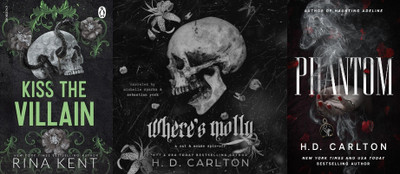 Combo Of 3 Book (Phantom + Where's Molly+ Kiss The Villain )(Paperback, H D Carlton, Rina Kent)